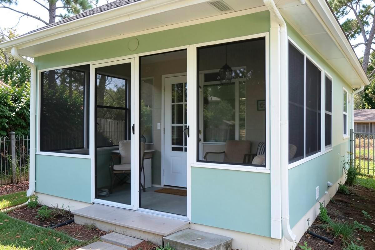 Front Porch Enclosure after completion